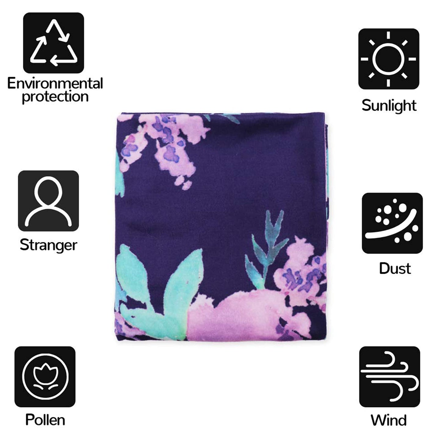 Nursing Cover Breastfeeding, Multi-use Baby CarSeat Cover Girls, Infant Stroller Car Seat Cover, Stretchy Carseat Canopy, Soft Breathable, Peony