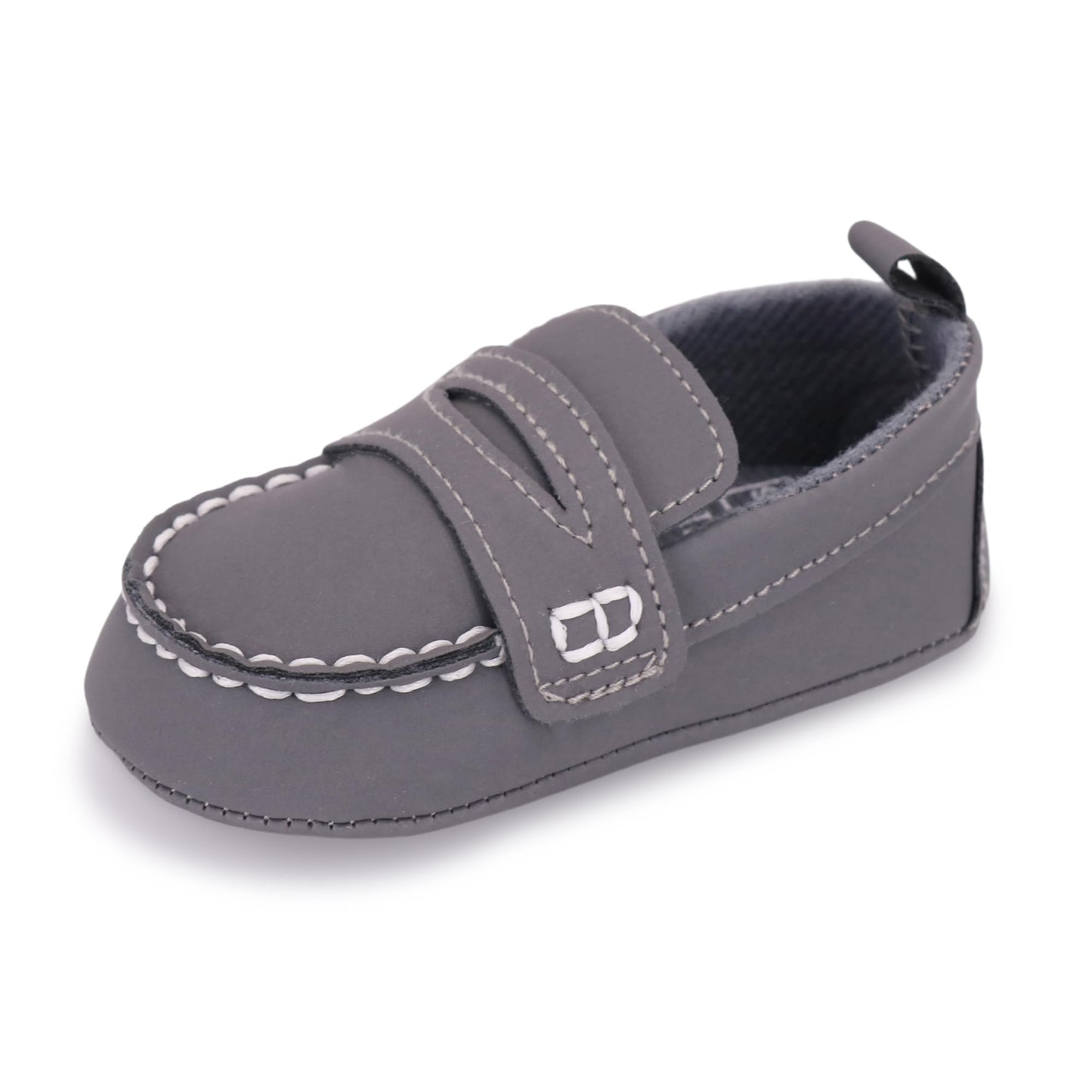 LONSOEN Baby Girls Boys Loafers Prewalker Dress Crib Shoes