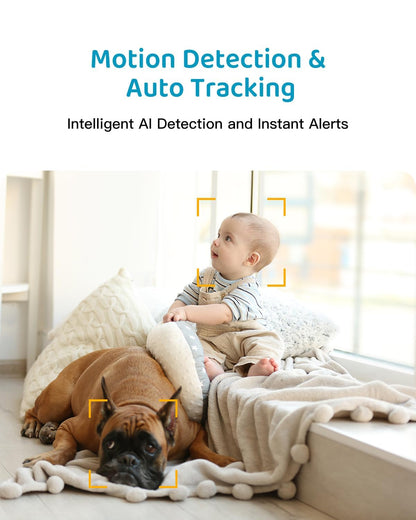 ARENTI Baby Monitor, 2K Smart Baby Camera with 5-Inch Upgraded Wireless Display, Super Night Vision, Lullabies, Cry & Motion Detection, Temp & Humidity Sensor, Two Way Audio