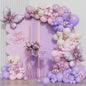 Purple Butterfly Balloon Arch Garland Kit 150 pcs White Sand Boho Pastel Balloon for Butterfly Theme Birthday Baby Shower Fiesta Party Decorations for Girls