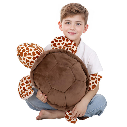 28 inch Big Green Sea Turtle Stuffed Animals Giant Soft Plush Toys, Large Ocean Turtle Plushies Body Pillow, Gifts for Kid Boys, Girls, Girlfriend, Birthday, Easter