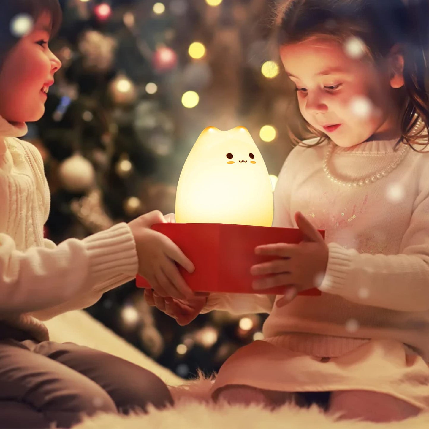 ZKLiLi Shark Night Light for Kids, Shark Lights for Boys & Girls - Christmas Gifts, Kids & Teens Room Decor, Silicone Animal Night Lamp Gift