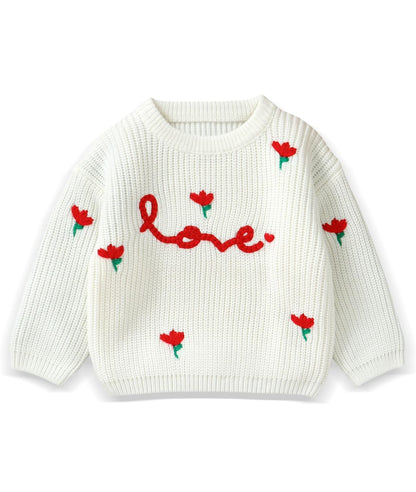 Infant Toddler Baby Girl Oversized Sweater Long Sleeve Sweaters Fall Winter Tops Clothes