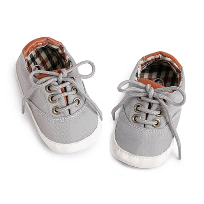 Morbido Infant Baby Boys Girls Canvas Sneaker Toddler Slip On Anti Skid Newborn First Walkers Candy Shoes for 0-18 Months