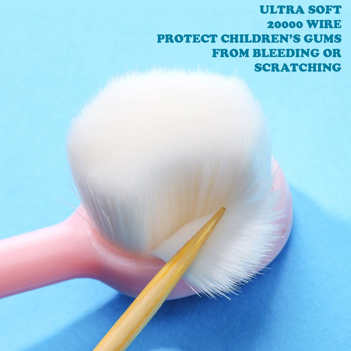 6 Pieces Kids Extra Soft Nano Toothbrush Children Bristles Children Micro Nano Manual Toothbrush Set with 20000 Bristles for Age 3and Above Boys Girls Gum Protecting Cleaning(Cute Style)