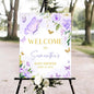 Printable Sign, Butterfly Baby Shower Welcome Sign, 12 x 18 inches to 24 x 36 inches, Corrugated Plastic, Romantic Style
