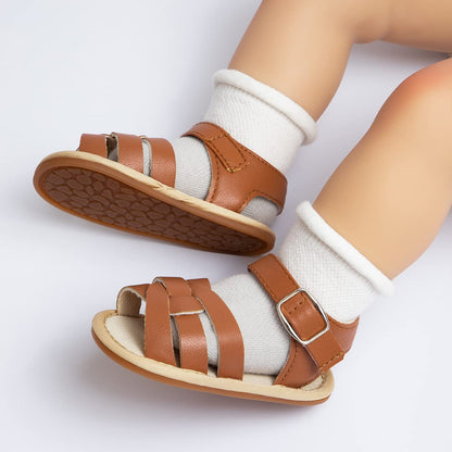 Kannior Infant Boys Girls Sandals Breathable Premium Baby Summer Outdoor Casual Beach Shoes Lightweight Toddler Flower Bowknot Anti Slip Rubber Sole Newborn Prewalker First Crib Shoes