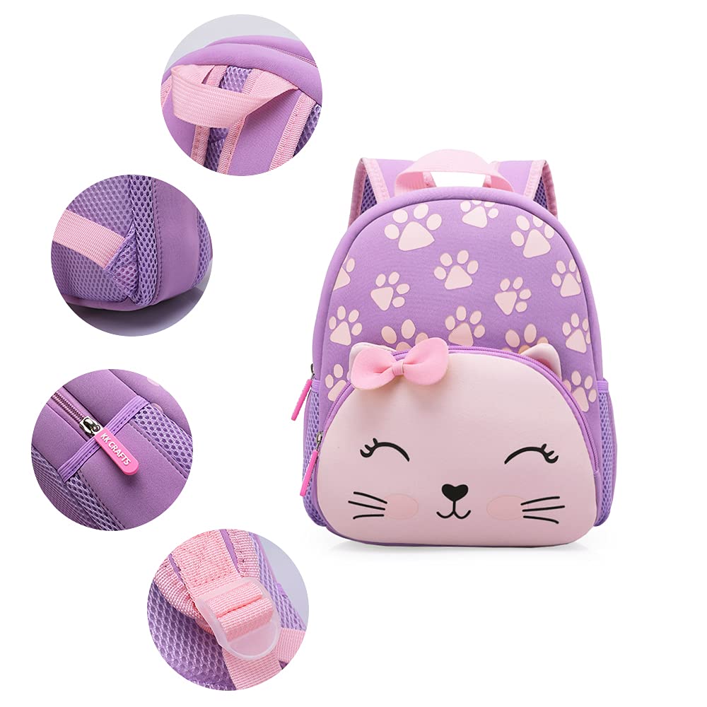KK CRAFTS Preschool Backpack Toddler Neoprene Animal Schoolbag Lunch backpack for Kids Boys Girls(Dinosaur)