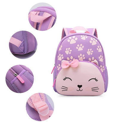 KK CRAFTS Preschool Backpack Toddler Neoprene Animal Schoolbag Lunch backpack for Kids Boys Girls(Dinosaur)