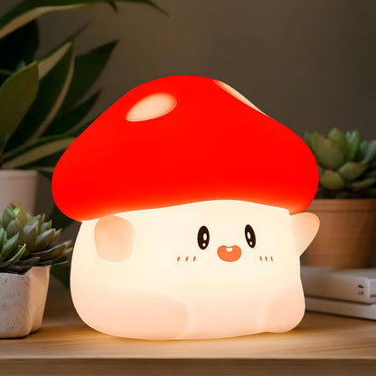 DuDu Duck Night Light, Cute Duck Lamp, Squishy Silicone Nightlight for Bedrooms with 30 Minutes Timer, Rechargeable Bedside Lamp with Touch Control for Bedrooms, Living Room