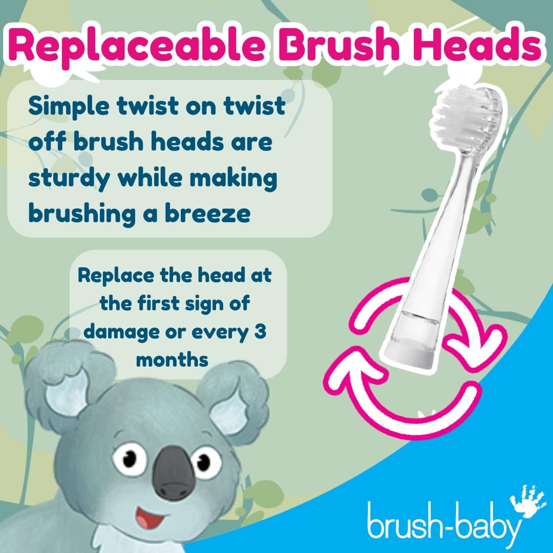 brush-baby WildOnes™ Rechargeable Kids Electric Toothbrush – Toby Tiger | Flashing Lights, 2-Min Timer, Waterproof, 3 Brush Heads | Toddler & Child Toothbrush Ages 0-10 | Soft Bristles