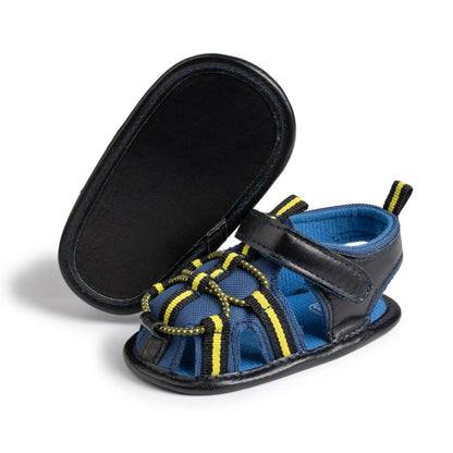Meckior Baby Infant Boy Girl Sandals Newborn Non-Slip Soft Rubber Sole Sandals for Baby Boys Open-Toe Outdoor Casual Summer First Walkers Shoes