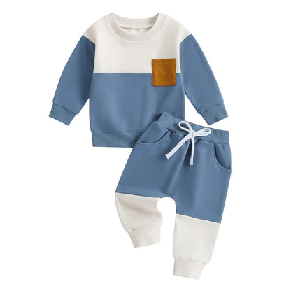 Gender Neutral Baby Boy Girl Fall Winter Clothes Sweatshirt Shirt Pants Toddler Infant Outfit