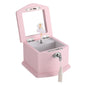Medium Pink Ballerina Musical Jewelry Box with Mirror and Lock for Girls,Pink Kid's Jewelry Storage Music Chest,Gifts for Christmas,New Year and All Hoidays