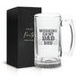 Your Dream Party Shop Daddy's Sippy Cup Beer Glass - 16oz Funny Beer Mug for New Dads - Gifts for Dad