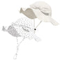 Baby Girl Sun Hat with UPF 50+ Outdoor Adjustable Beach Hat with Wide Brim Bucket Hats