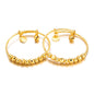Ethlyn 2pcs/lot Baby Bangles For infant Boys Girls Gold Plated Beads Bells Toddlers Bangles Bracelets