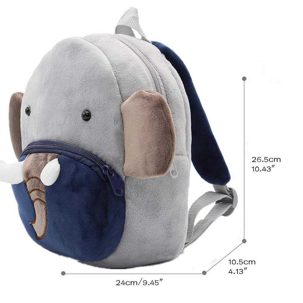 Toddler Backpack for Boys and Girls, Cute Soft Plush Animal Cartoon Mini Backpack Little For Kids 2-6 Years (Cows)