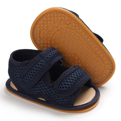 SOFMUO Baby Girls Boys Sparkly Bowknot Sandals Premium Soft Anti-Slip Rubber Sole Infant Summer Outdoor Shoes Toddler First Walkers