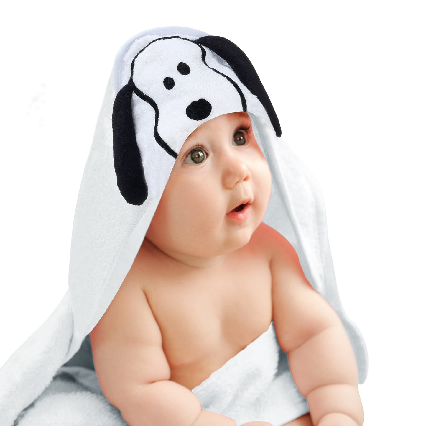 Lambs & Ivy Disney Baby Minnie Mouse Pink Cotton Hooded Baby Bath Towel