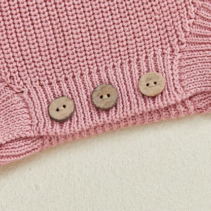 Baby Girl First Birthday Outfit One Year Old Strawberry Embroidery Knit Sweater Romper Warm Fall Winter Clothes