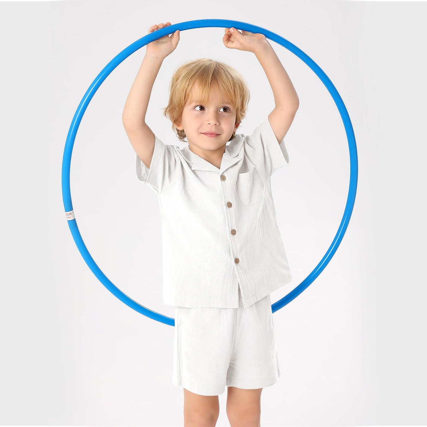 XMWEALTHY Toddler Baby Boy Summer Clothes Color Block Short Sleeve Button-down Shirt Tops + Cotton Pants Outfit Set