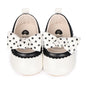 HsdsBebe Infant Baby Girls Mary Jane Flats Bow Non-Slip Soft Sole Princess Toddler First Walkers Sneaker Wedding Dress Shoes