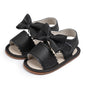 Kannior Infant Boys Girls Sandals Breathable Premium Baby Summer Outdoor Casual Beach Shoes Lightweight Toddler Flower Bowknot Anti Slip Rubber Sole Newborn Prewalker First Crib Shoes