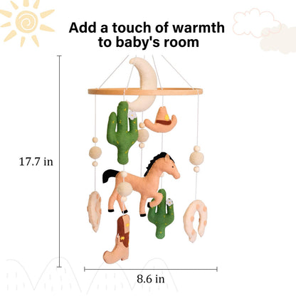 Western Baby Mobile, Cowboy Mobile for Crib, Crib Mobile for Boys, Western Nursery Decor Mobile,Baby Cowboy Nursery Decor