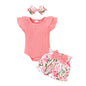 YOUNGER TREE Newborn Infant Baby Girl Clothes Romper Shorts Set Floral Summer Outfits Cute Baby Girl Clothing