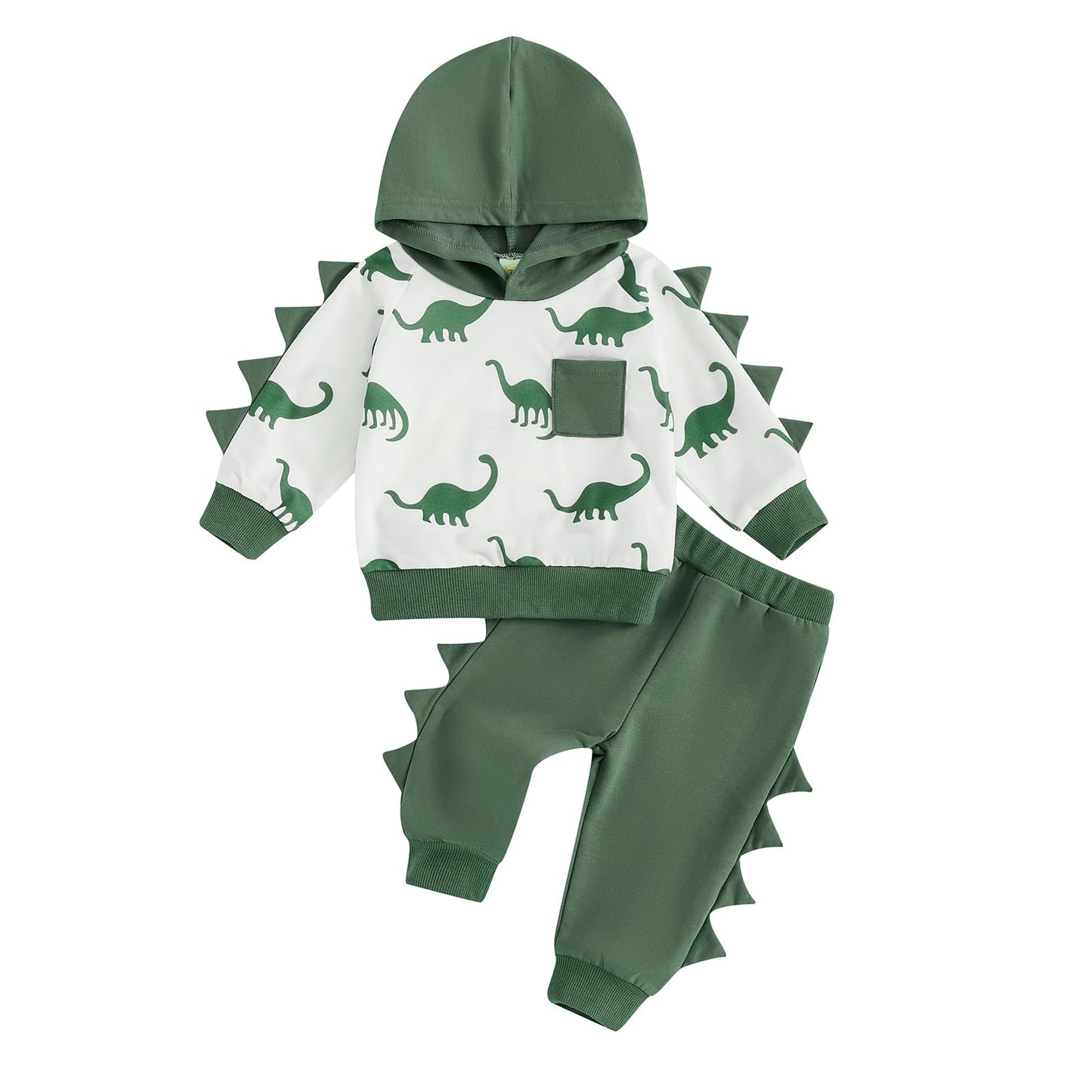 Infant Baby Boy Fall Winter Clothes Outfits Hooded Long Sweatshirt Pants Set Toddler Clothes 6 12 18 24 Months 2T