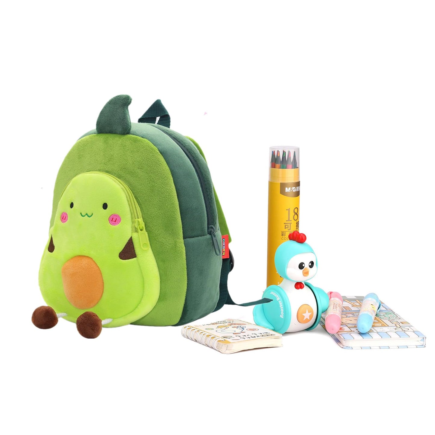 Cute Toddler Backpack Plush Animal Cartoon Mini Travel Daycare Bag for Baby Girl Boy 2-6 Years (Shark Blue)