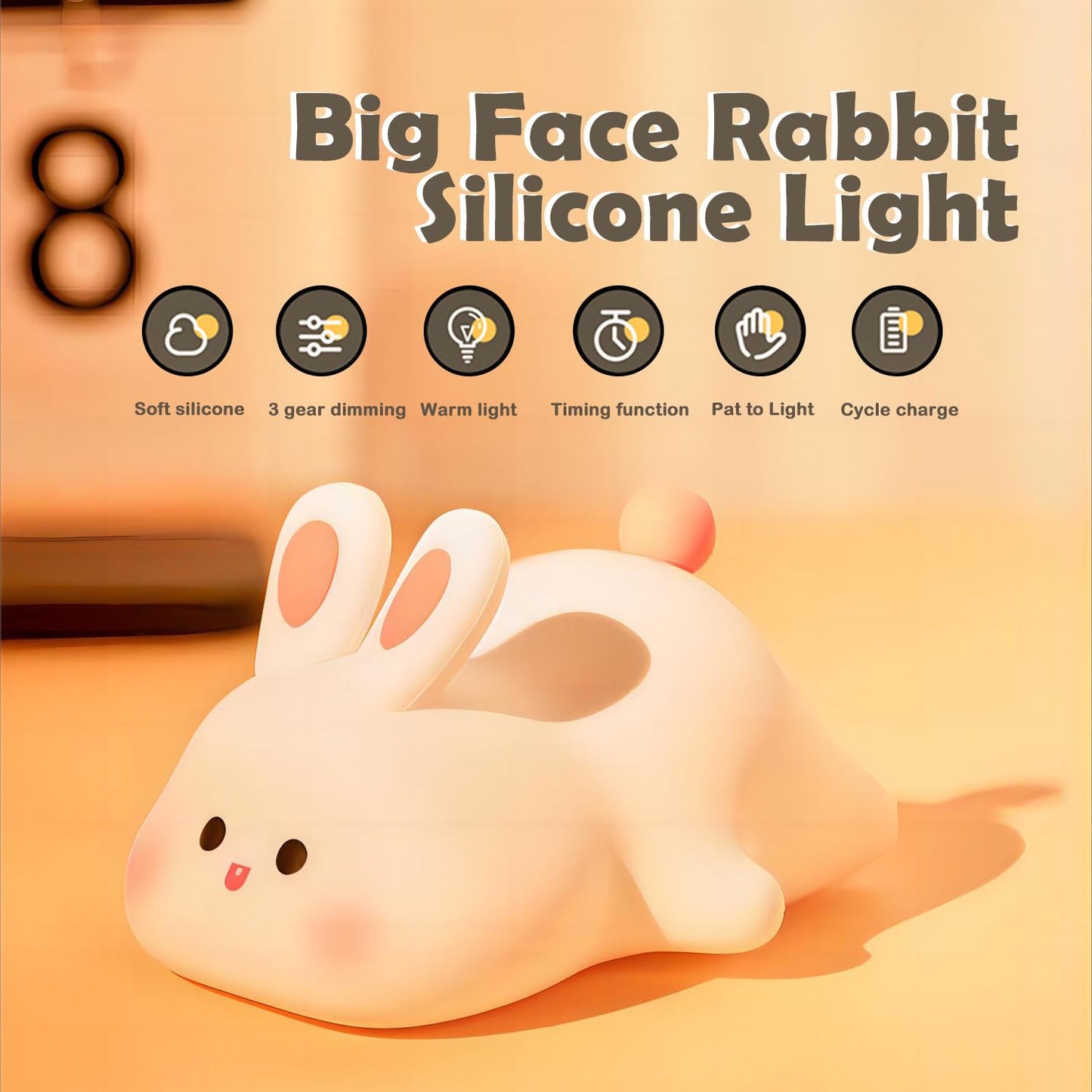 Cute Frog Night Light for Kids, Color Changeable Soft Silicone Sleeping Night Lamp for Nursery, Dimmable Timer Rechargeable Colorful Baby's Light Room Decor Children Gifts