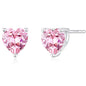 14K Gold Plated Stud Earrings 925 Sterling Silver Post Earrings Heart Love Cubic Zirconia Stud Earrings Small Cute for Women