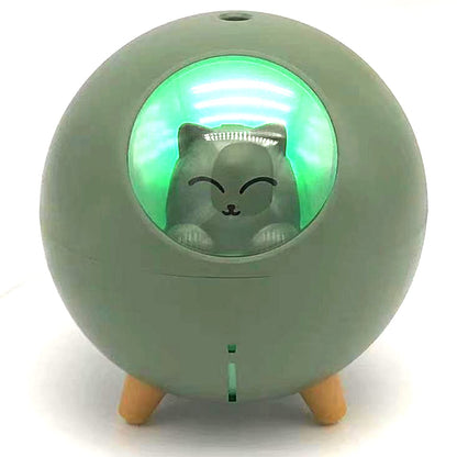 Lovely Quiet Mini Humidifier for Nursery - 7-Color Light, 2 Spray Modes, Auto Shut Off (White)