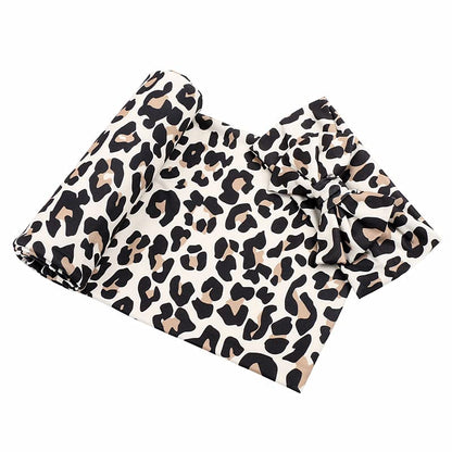 Galabloomer Newborn Receiving Blanket Headband Set Baby Flower Swaddle (vintage flower)