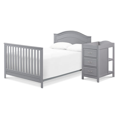DaVinci Charlie 4-in-1 Convertible Mini Crib and Changer Combo in White, Greenguard Gold Certified