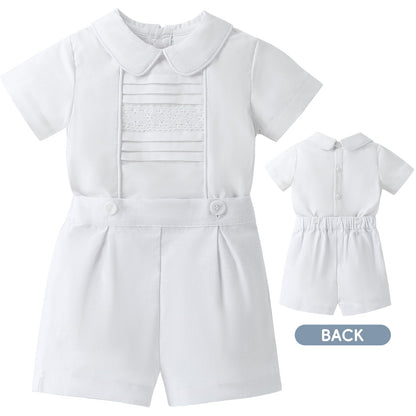 Booulfi Baby Boy Toddler Summer Clothes Wedding Birthday Outfits Suit for Boys T-Shirt and Shorts Set