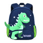 Dinosaur Anti-lost Backpack for Boys Kindergarten Preschool Bookbag with Chest Strap, Toddler Boys Backpack Daycare Bag, B-Green+Orange