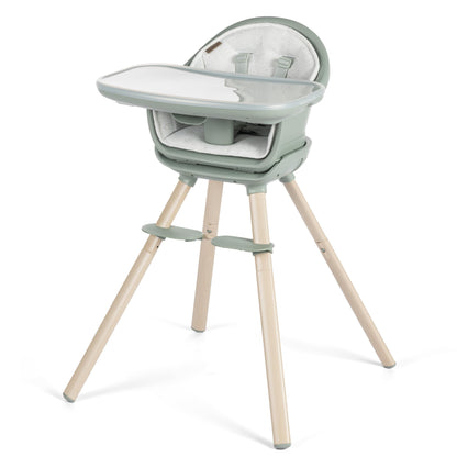 Maxi-Cosi Moa 8-in-1 High Chairs for Babies and Toddlers, Machine Washable Infant High Chair, Compact, Convertible High Chair Lightweight Design, Classic Slate