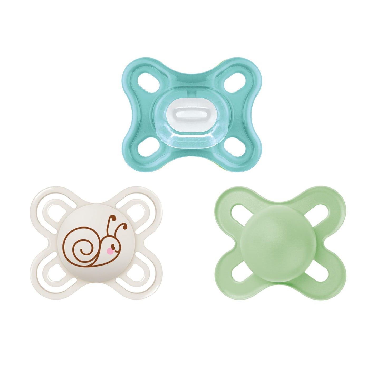 MAM Variety Pack Baby Pacifier, Includes 3 Types of Pacifiers, Nipple Shape Helps Promote Healthy Oral Development, 3 Pack, 0-6 Months, Girl
