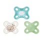 MAM Variety Pack Baby Pacifier, Includes 3 Types of Pacifiers, Nipple Shape Helps Promote Healthy Oral Development, 3 Pack, 0-6 Months, Girl