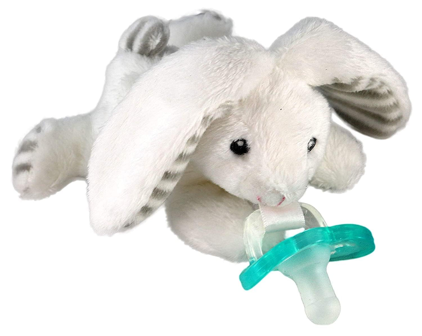 RaZbaby JollyPop Pacifier, Holder w/Detachable Baby Pacifier, Stuffed Animal RaZbuddy, All Ages 0M+, 100% Medical Grade USA Made Silicone, Machine Washable, Textured & Easy to Hold – Dragon