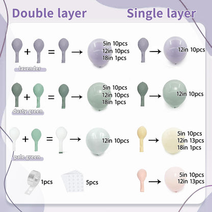 Dusty Green Nude Pink Balloons Arch Kit, Double Stuffed Pastel Balloon Arch Dark Light Green Blush Nude Cream White Sand Tan Pink Balloons for Wedding Birthday Party Woodland Baby Shower Decorations