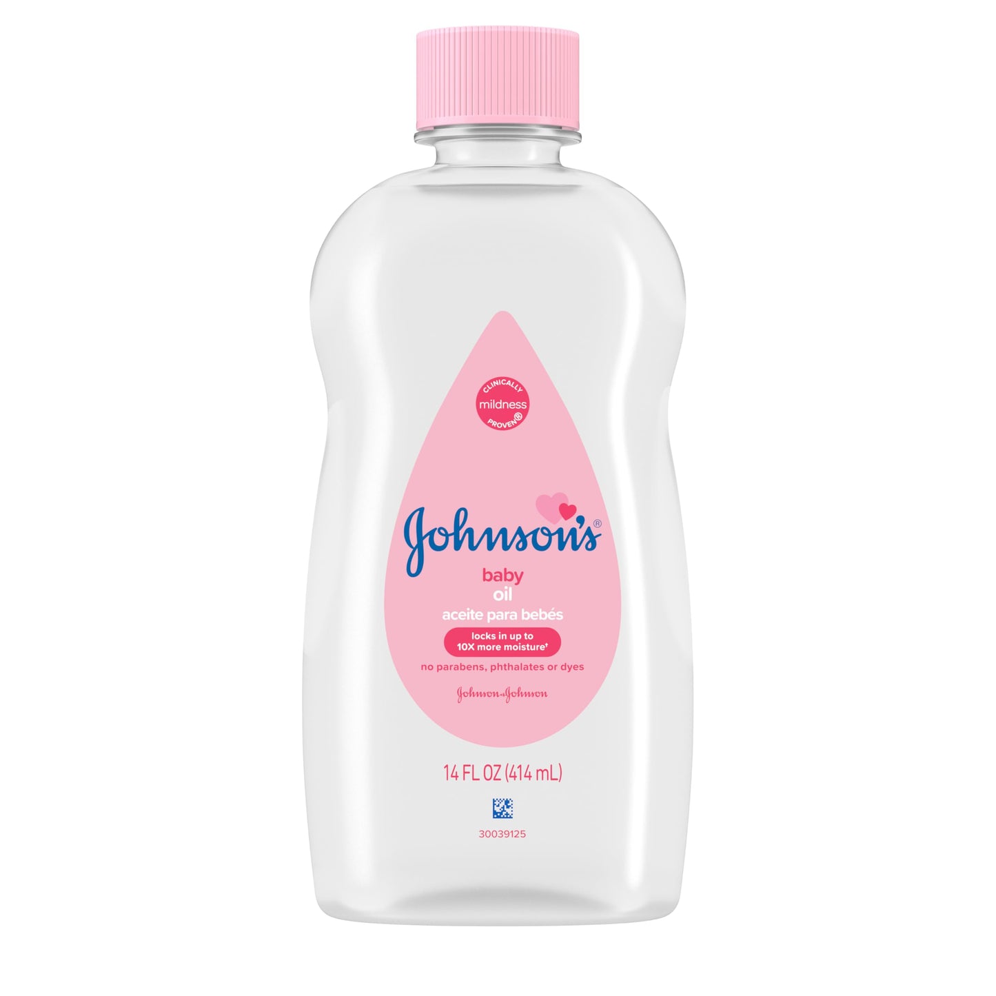Johnson's Baby Oil, Pure Mineral Oil to help Prevent Moisture Loss for baby, Kids & Adults, Gentle & Soothing Baby Massage Oil for Dry Skin Relief, Original Scent, 14 fl. oz(Pack of 6)