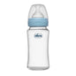chicco Well-Being Glass Feeding Bottle (240ml, Medium Flow) (Blue)