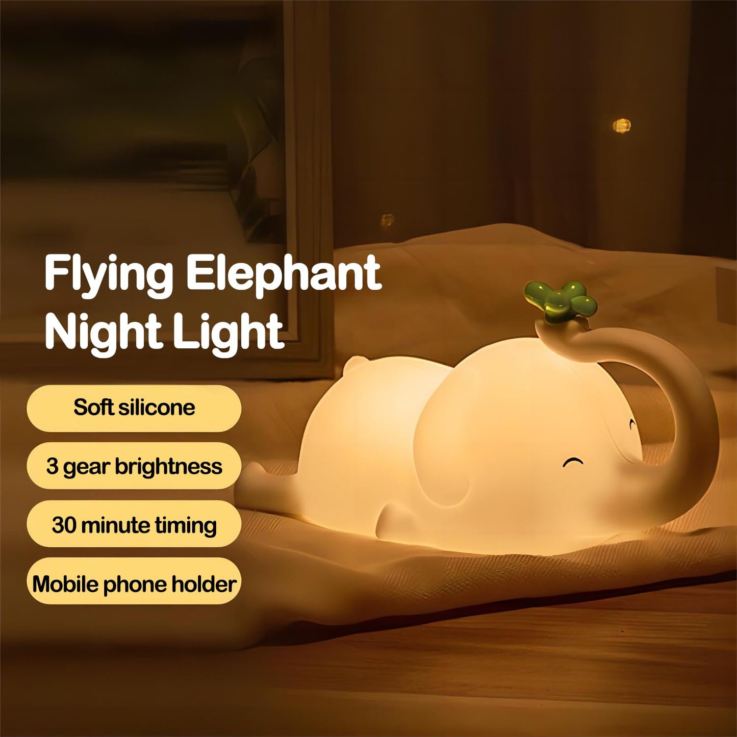 Cute Frog Night Light for Kids, Color Changeable Soft Silicone Sleeping Night Lamp for Nursery, Dimmable Timer Rechargeable Colorful Baby's Light Room Decor Children Gifts