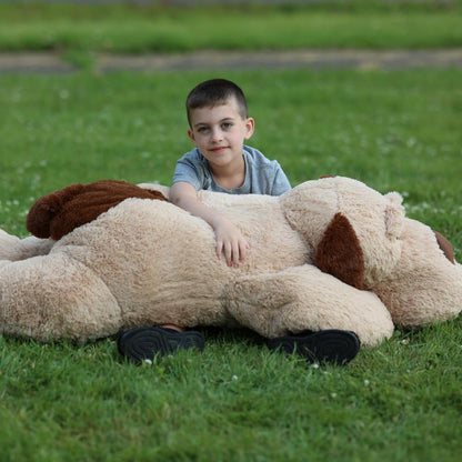 MaoGoLan 52“ Giant Stuffed Puppy Dog Animal,Ultra Soft Large Plush Soft Plush Dog Body Pillow Toy for Girls,Kids,Puppy Lover