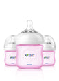 Philips AVENT Natural Bottle Set 3 Pack - 4oz (Girl)