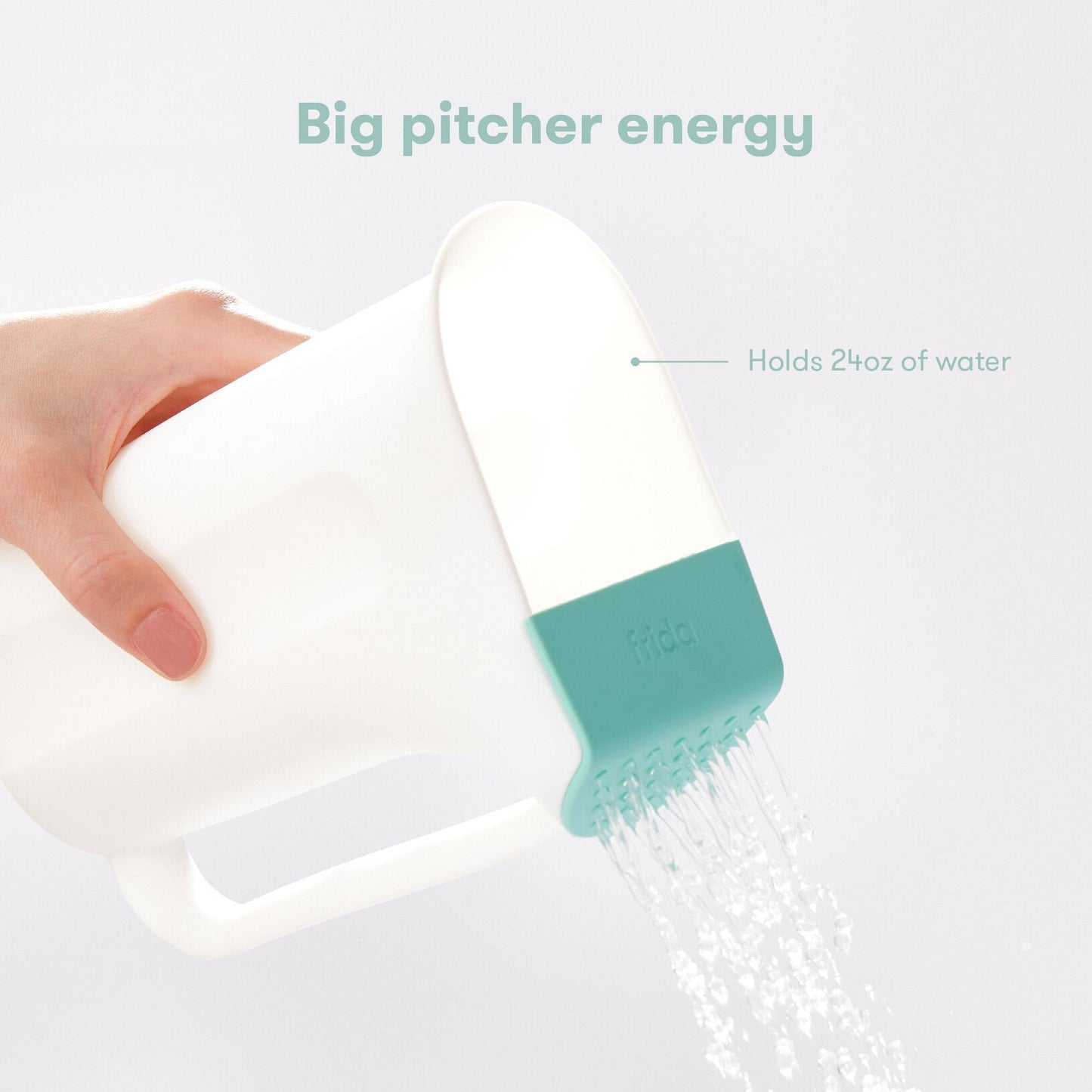 Frida Baby Control The Flow Bathtub Sprayer Attachment for Baby Bathtub, Shower Head with Scalp Massager, Control Waterflow with 2 Pressure Modes